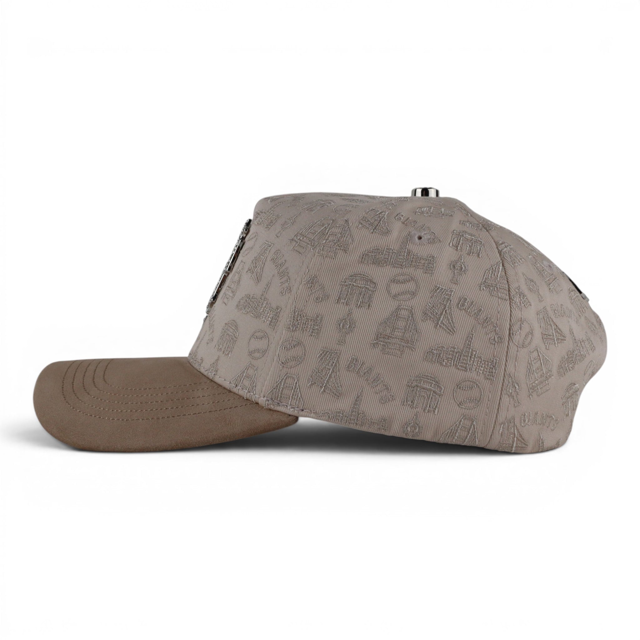 SAN FRANCISCO CRYSTALS VISOR SUEDE BEIGE