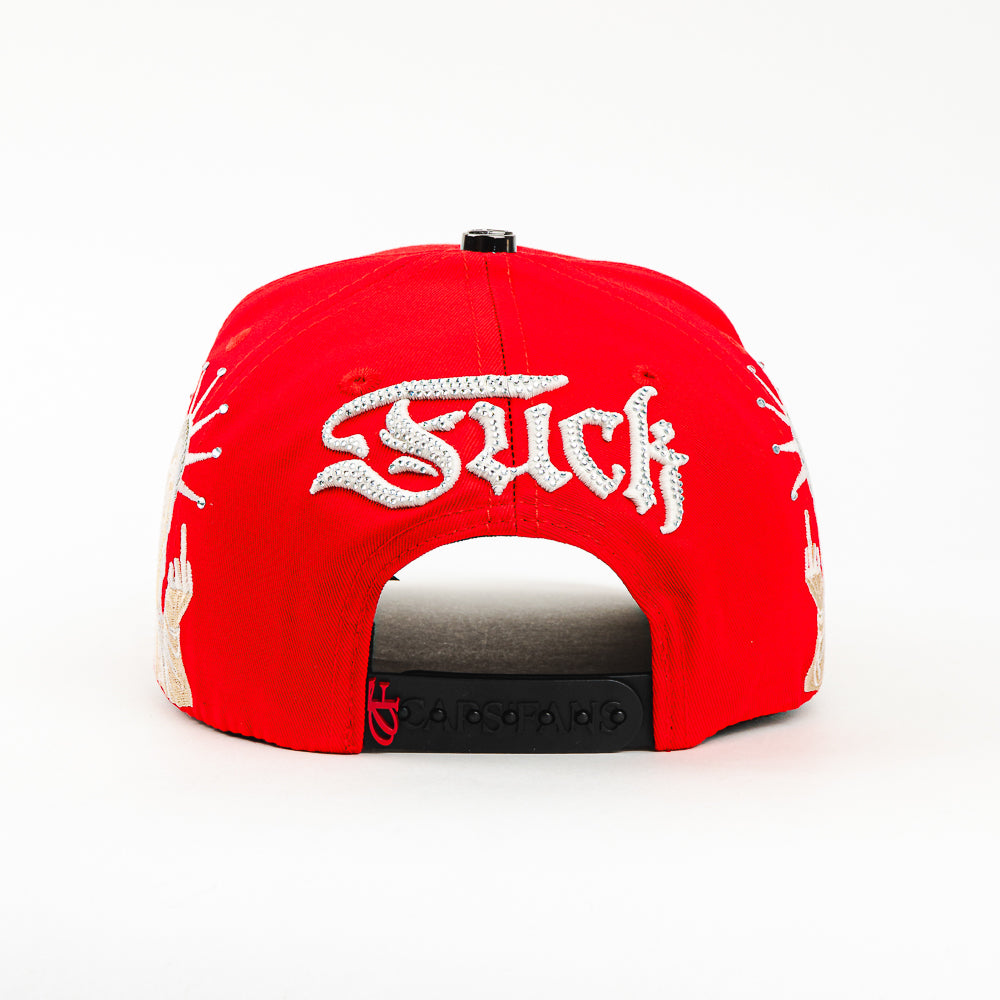 GORRA CAPS FANS NEW YORK CRISTALS RED