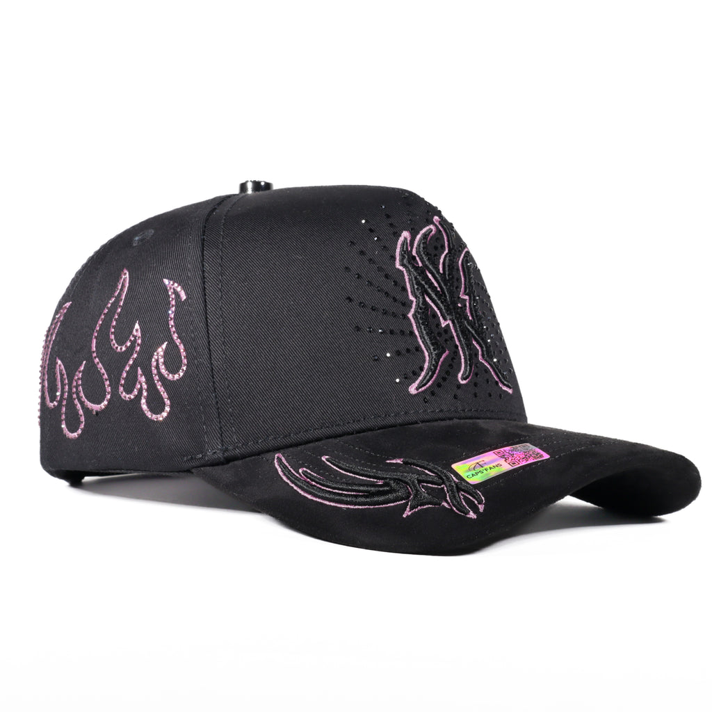 GORRA CAPS FANS NY FIRE BLACK/PINK