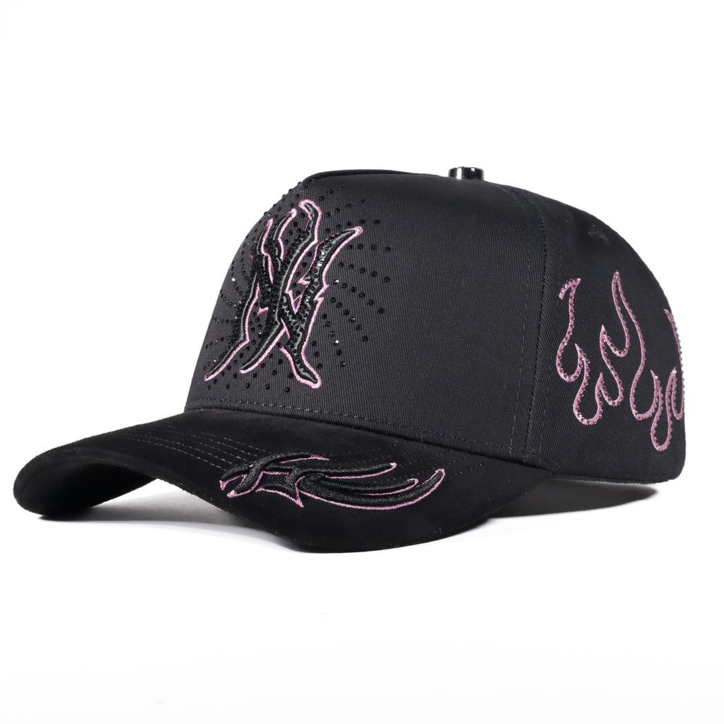 GORRA CAPS FANS NY FIRE BLACK/PINK
