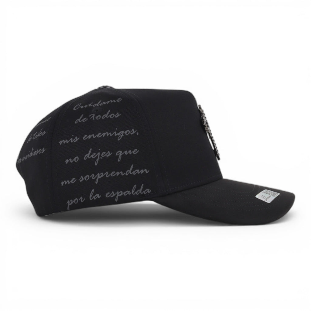GORRA CAPS FANS CRUZ CRISTALES BLACK BLK