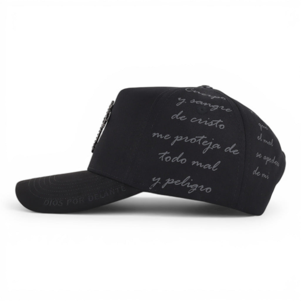 GORRA CAPS FANS CRUZ CRISTALES BLACK BLK