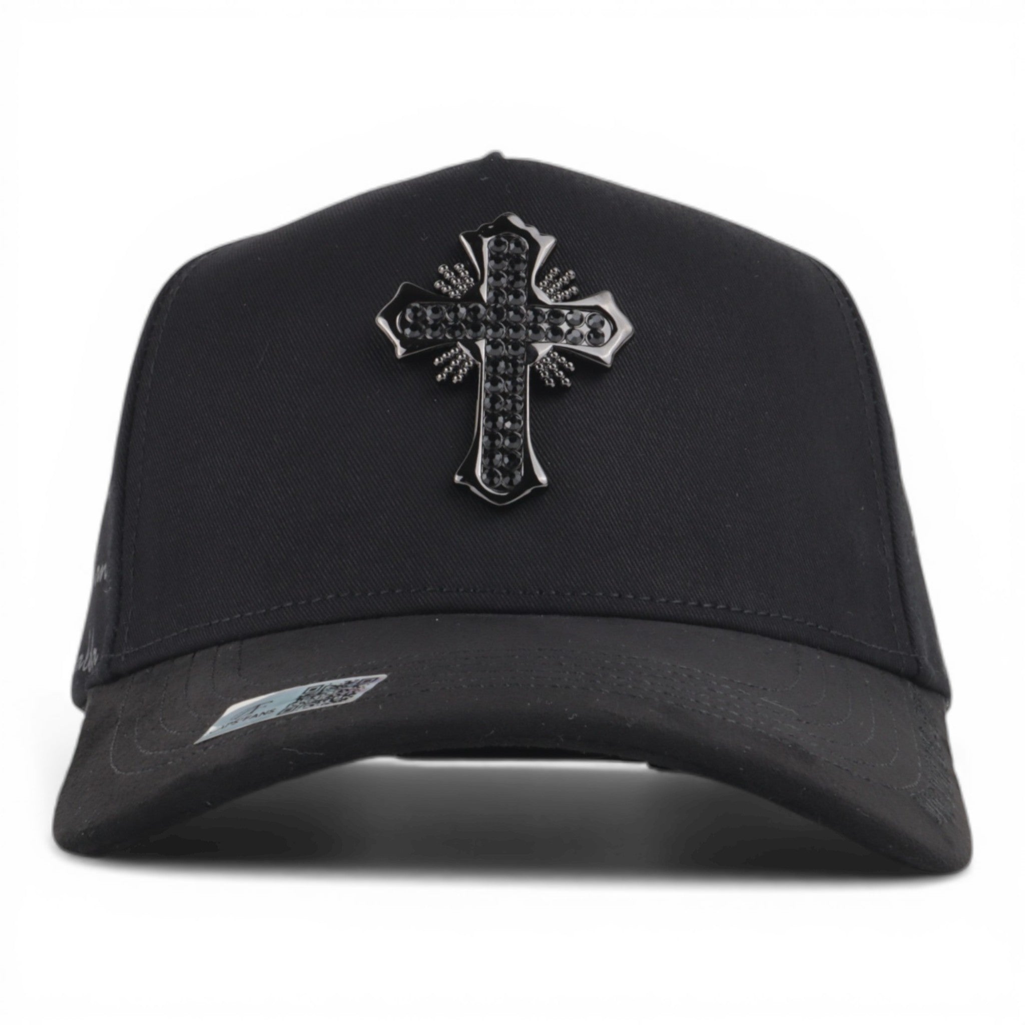 GORRA CAPS FANS CRUZ CRISTALES BLACK BLK