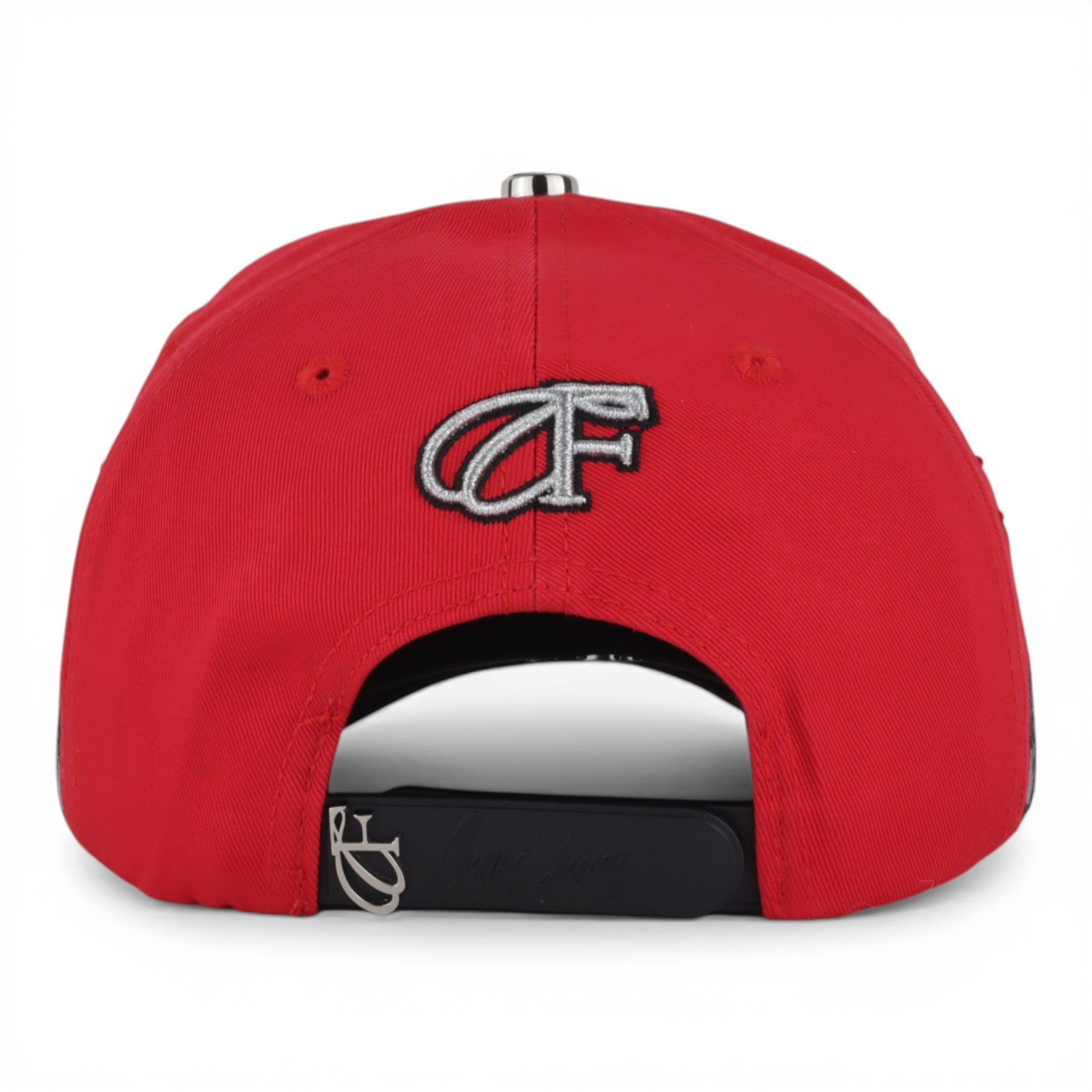 NY VISOR SUEDE RED/BLACK