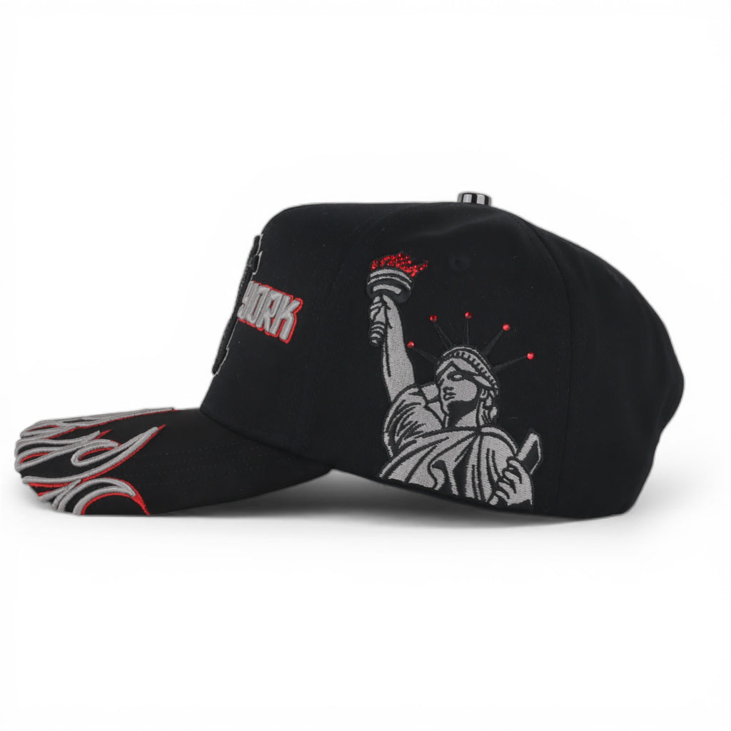 GORRA CAPS FANS NY FLAMES RED/GREY BLK