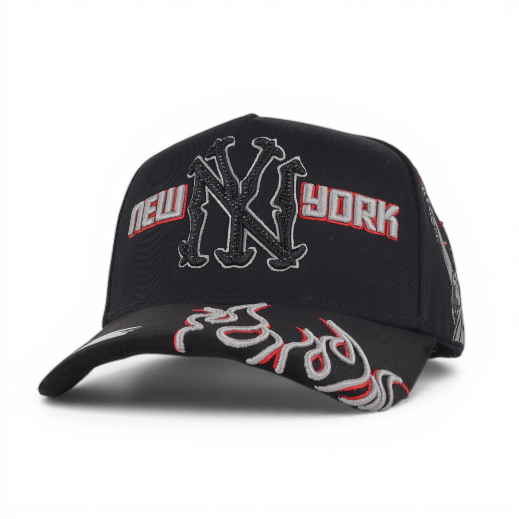 GORRA CAPS FANS NY FLAMES RED/GREY BLK