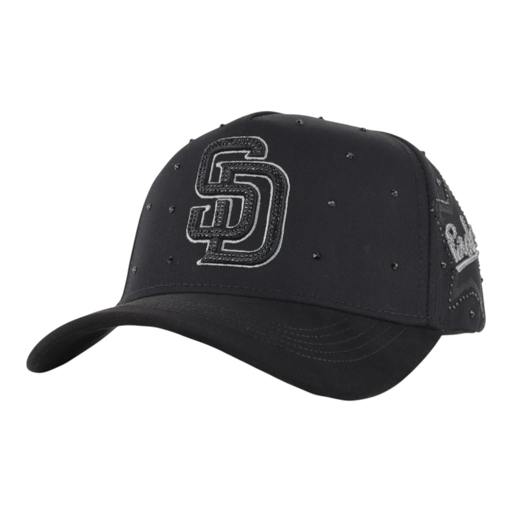 GORRA CAPS FANS SAN DIEGO CRYSTALS ALL BLACK