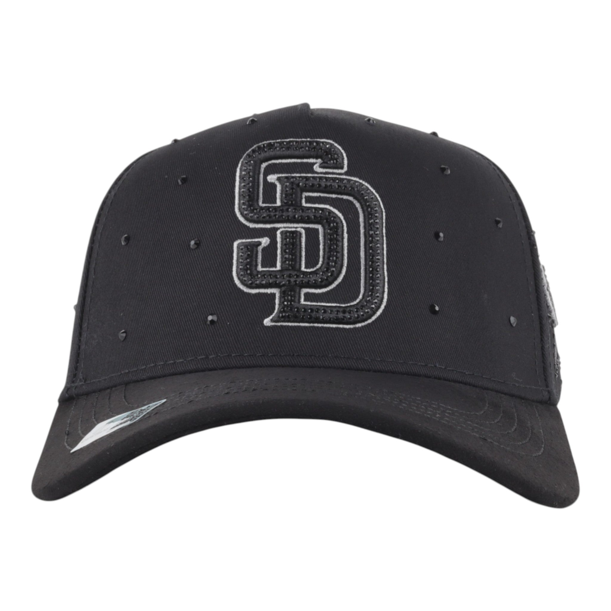 GORRA CAPS FANS SAN DIEGO CRYSTALS ALL BLACK