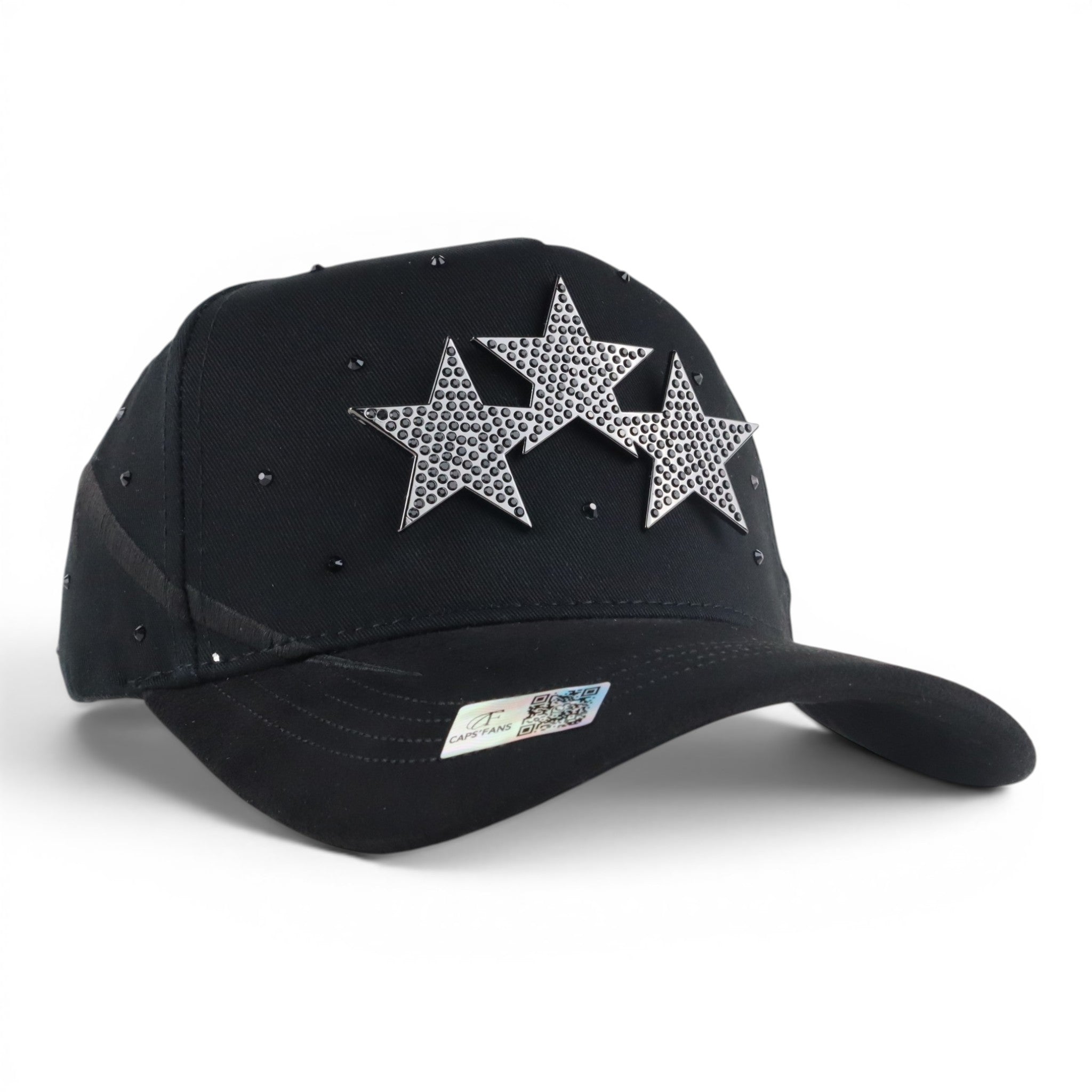 3 STARS VISOR SUEDE BLACK