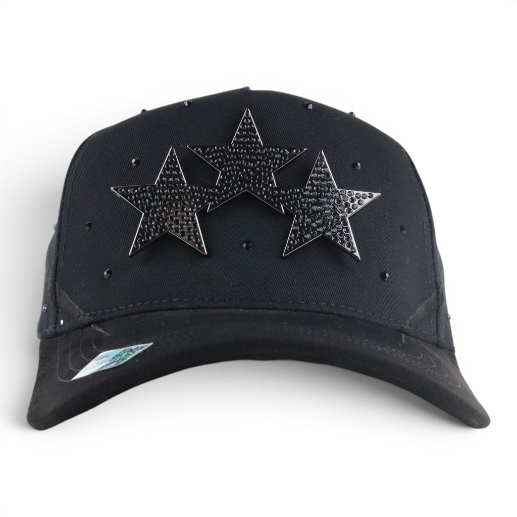 3 STARS VISOR SUEDE BLACK
