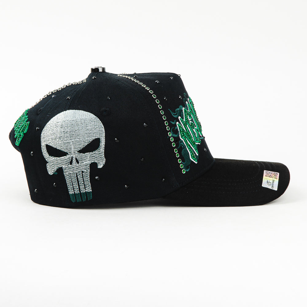 GORRA CAPS FANS NEW YORK CRYSTALS GREEN/BLACK