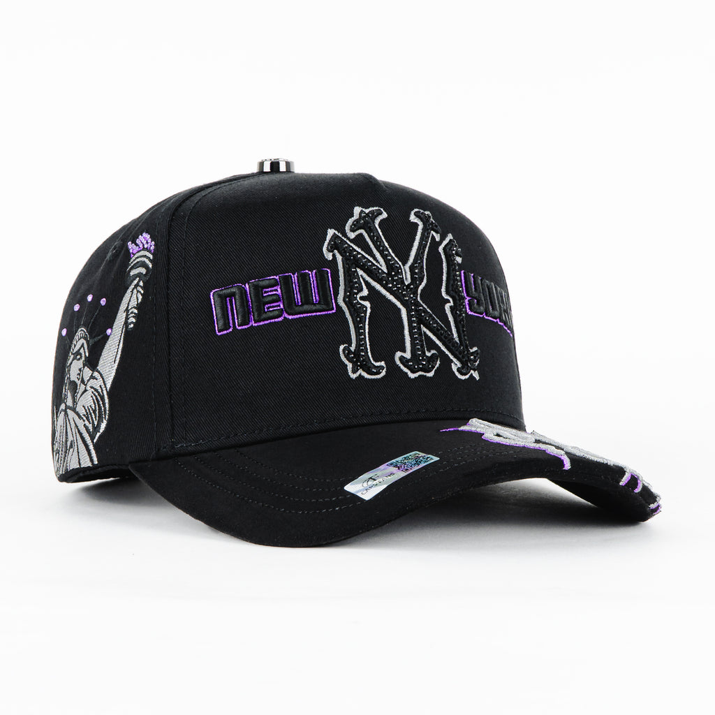 NY FLAMES PURPLE BLK