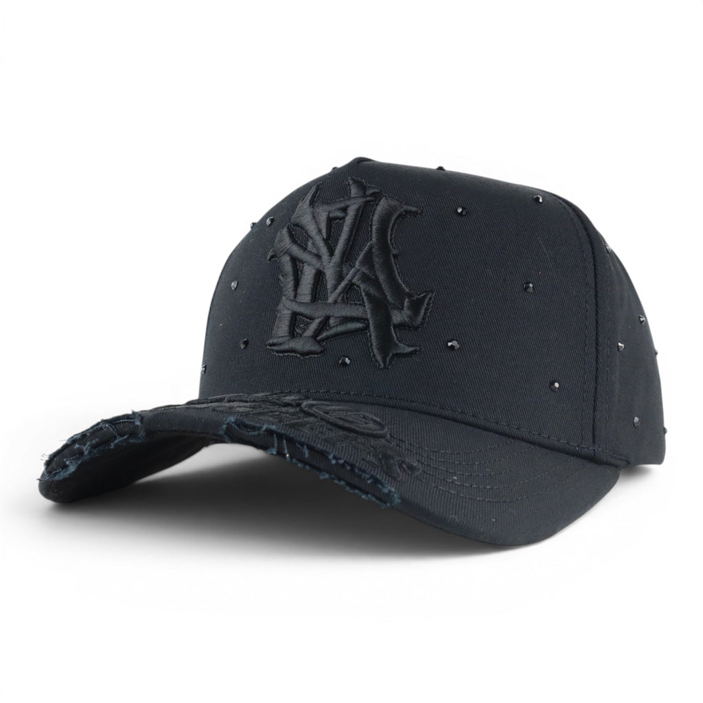 GORRA GALLO FINO BRAND NY X LA CRISTALS BLACK