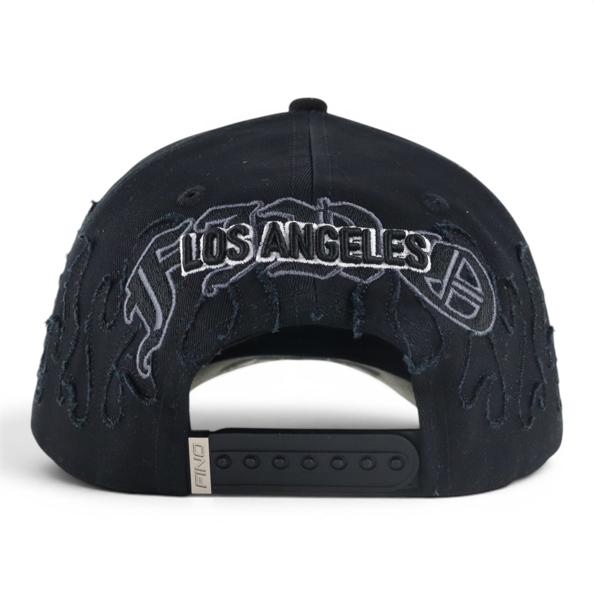 GORRA GALLO FINO BRAND LA CRISTALS FLAMES BLK/WHITE