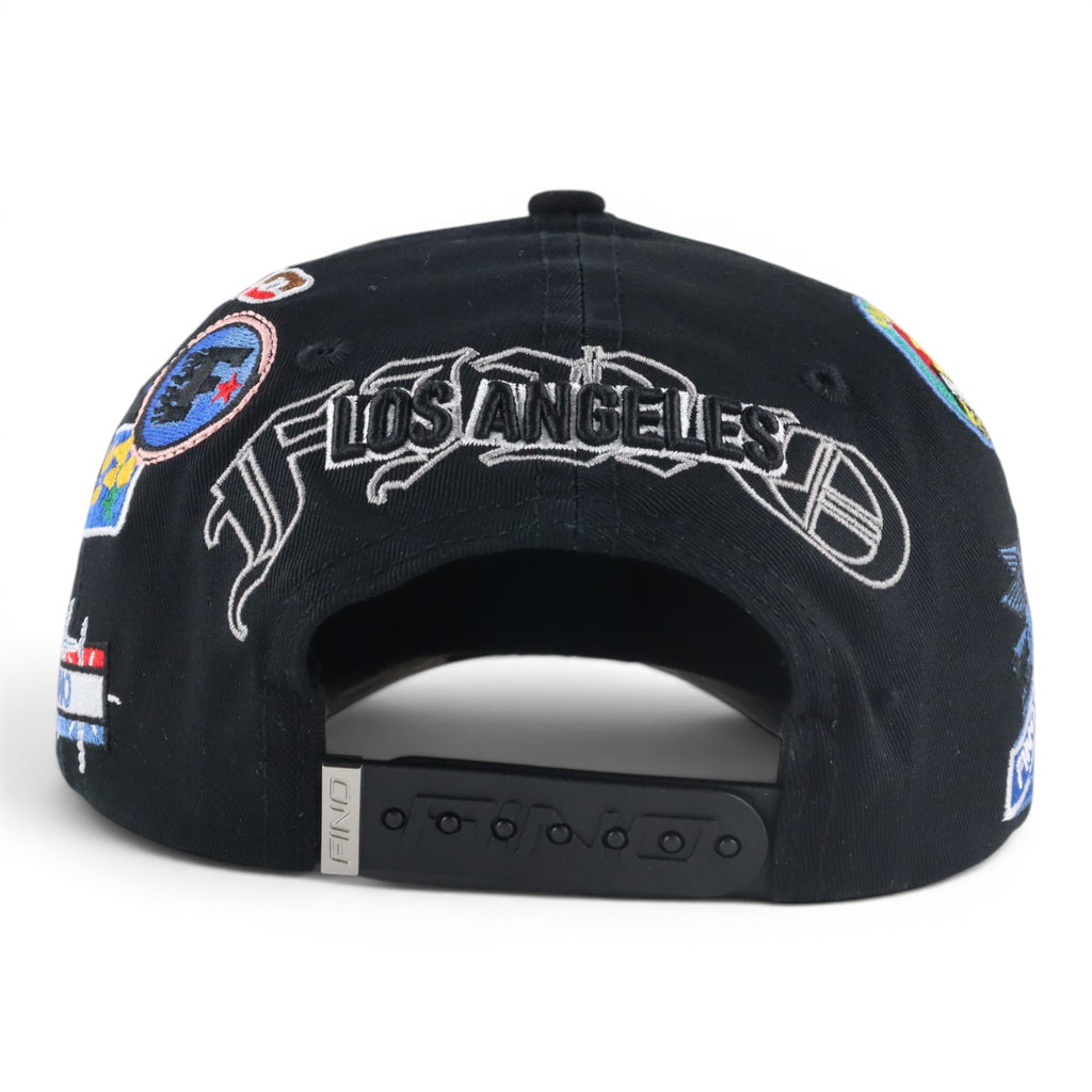 GORRA GALLO FINO BRAND LA ANGEL BLACK