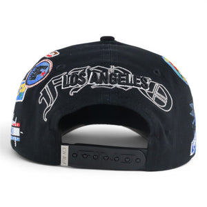 GORRA GALLO FINO BRAND LA ANGEL BLACK