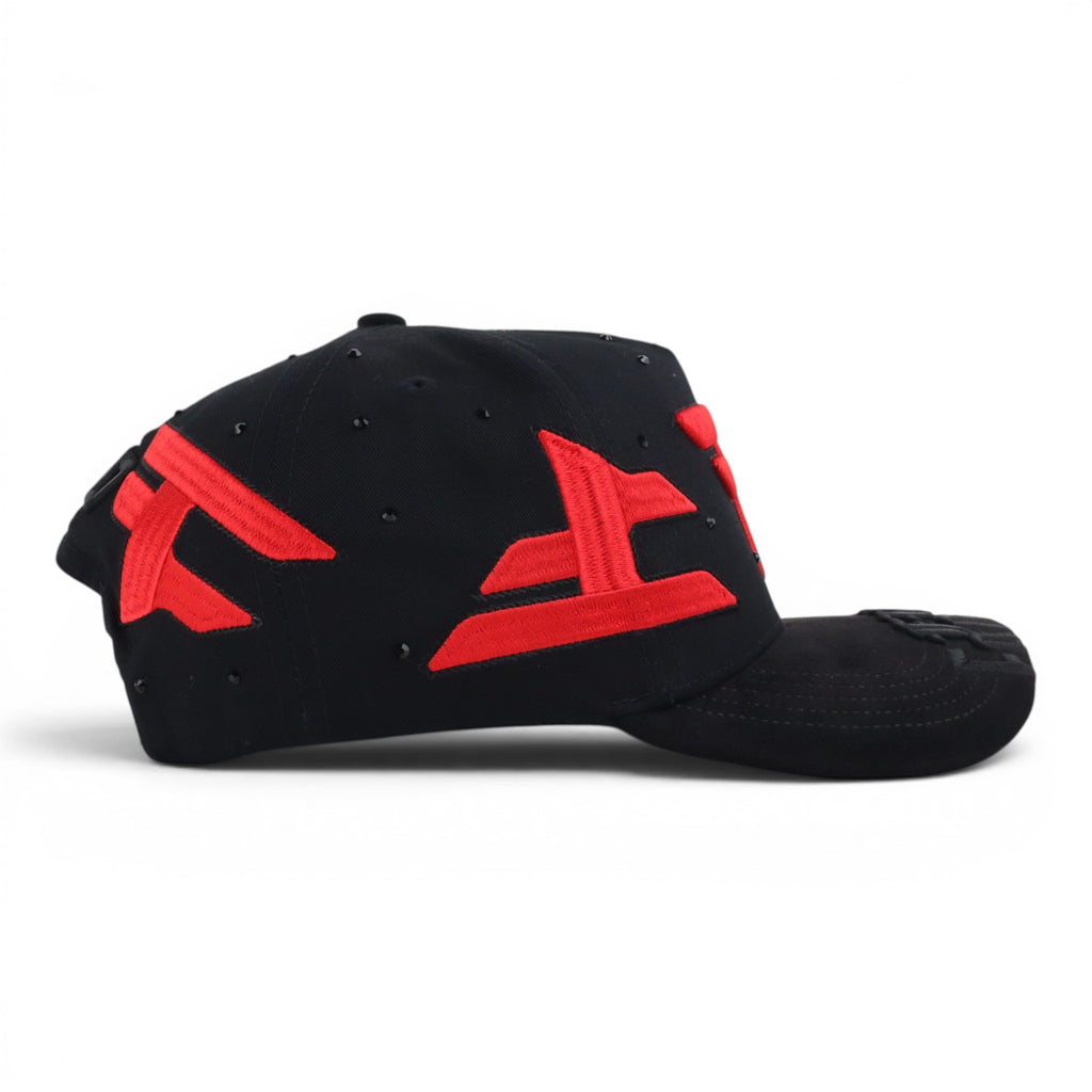 GORRA GALLO FINO BRAND FAZE UP BLACK/RED