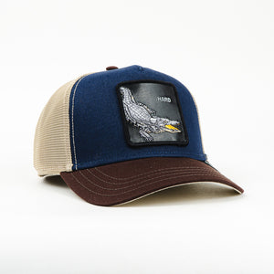 GORRA GOORIN BROS HARD MESH BEIGE BLUE/WINE