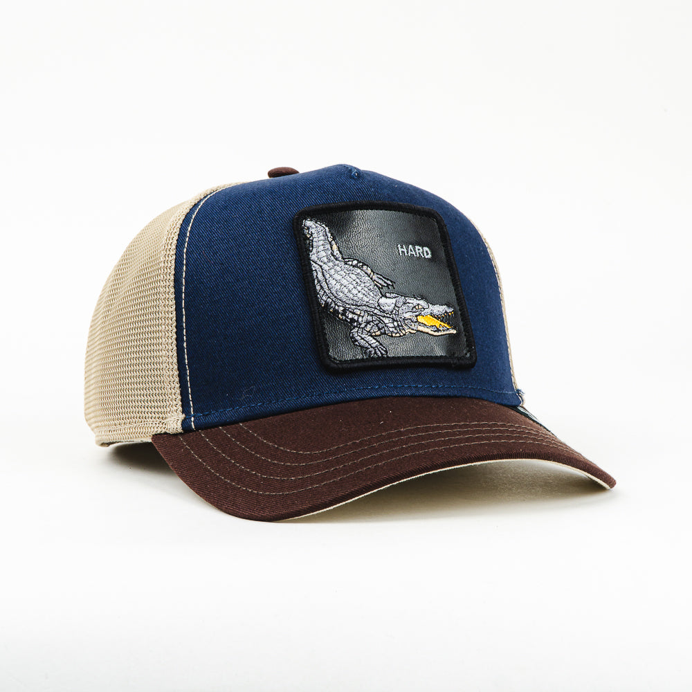 GORRA GOORIN BROS HARD MESH BEIGE BLUE/WINE