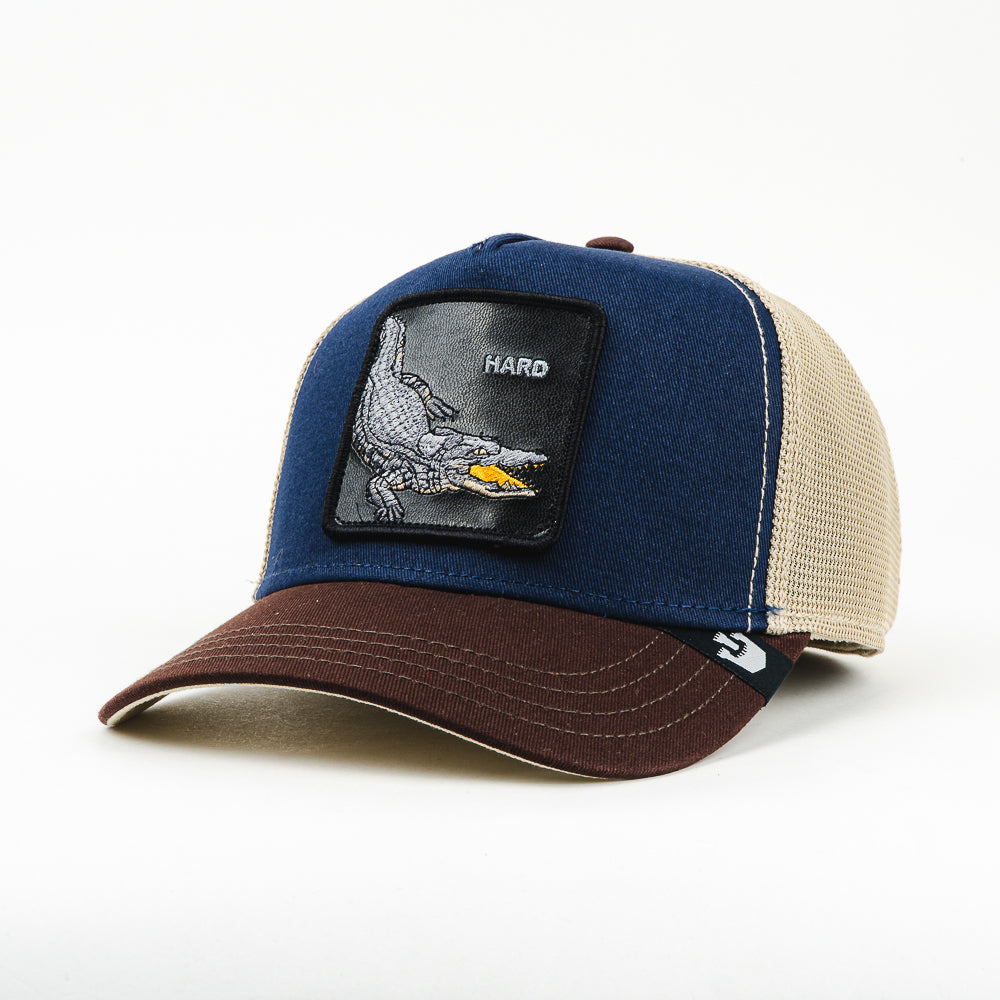 GORRA GOORIN BROS HARD MESH BEIGE BLUE/WINE