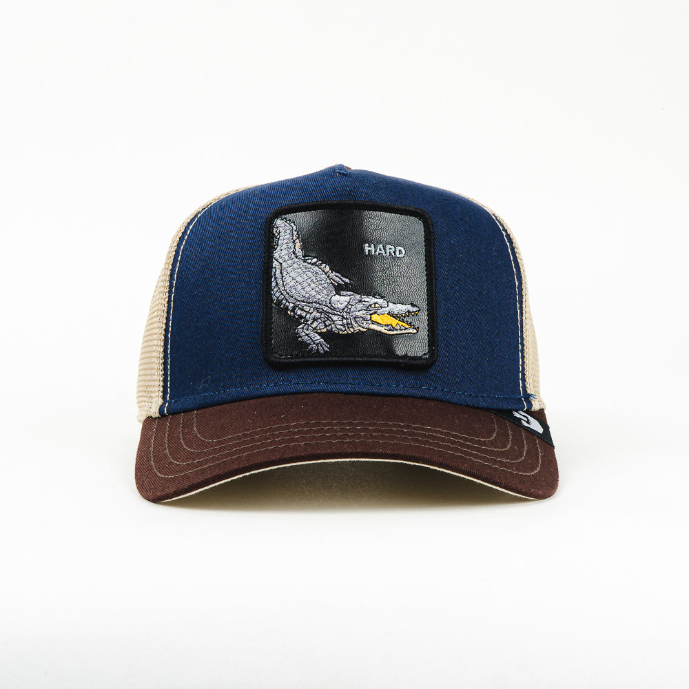 GORRA GOORIN BROS HARD MESH BEIGE BLUE/WINE