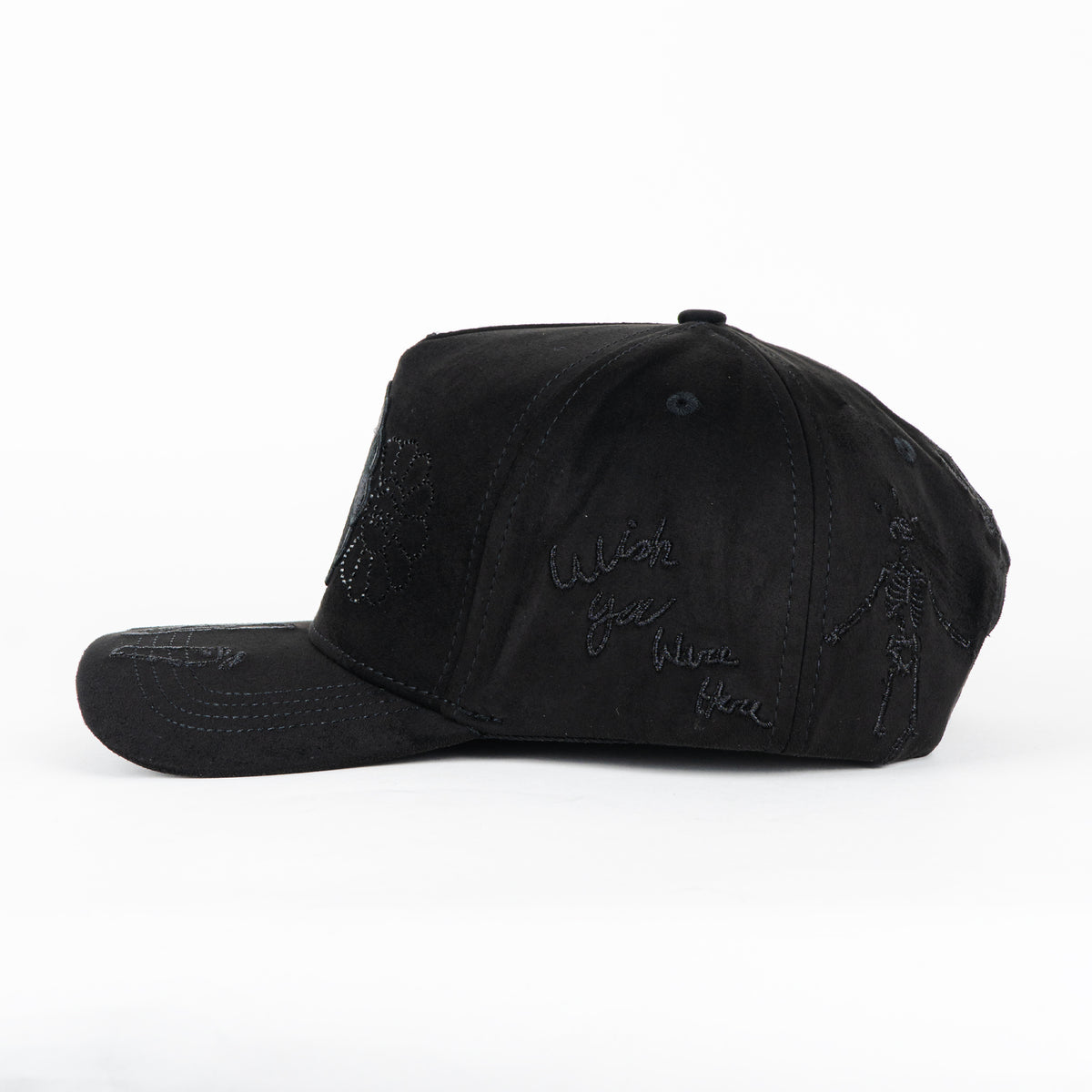GORRA INNEDIT MURATRAVIS CRYSTALS ALL BLK SUEDE