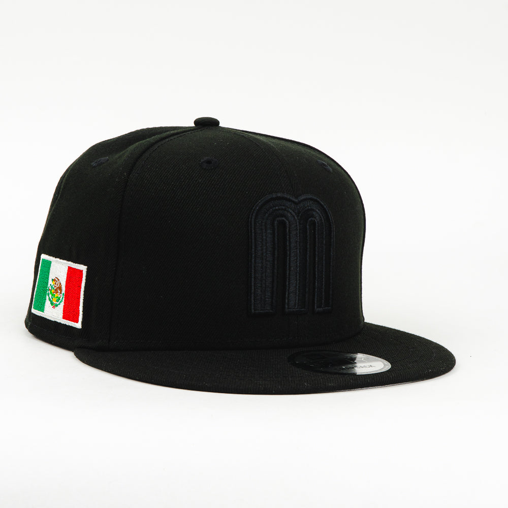 GORRA NEW ERA SNAPBACK MEXICO ALL BLACK