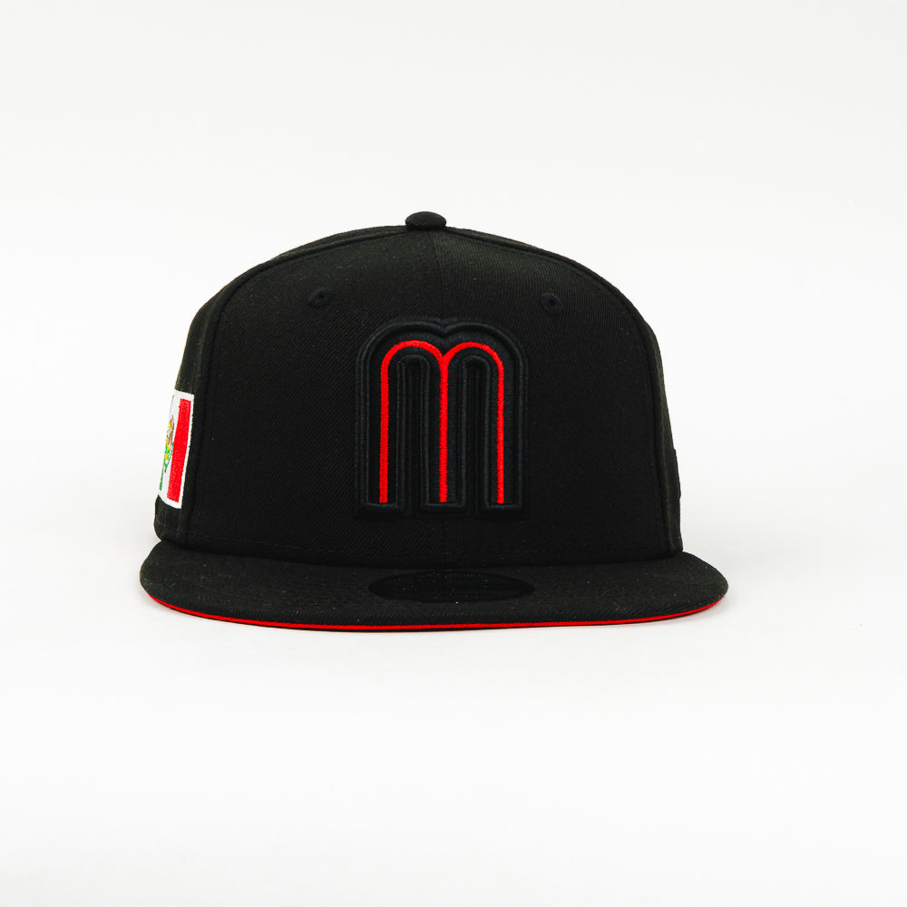 GORRA NEW ERA SNAPBACK MEXICO "M" RED BLACK