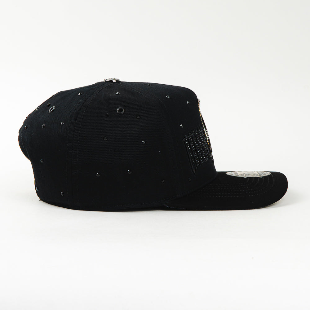 GORRA ITALIENSE LA SANTA MUERTE CRYSTAL BLACK