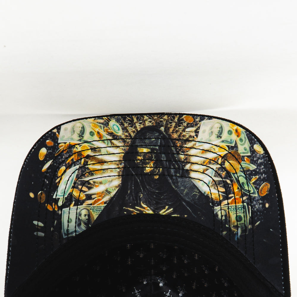 GORRA ITALIENSE LA SANTA MUERTE CRYSTAL BLACK