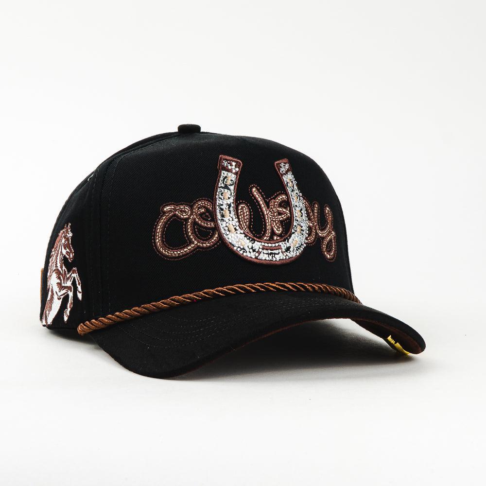 GORRA KING RANCH HERRADURA BLACK/BROWN