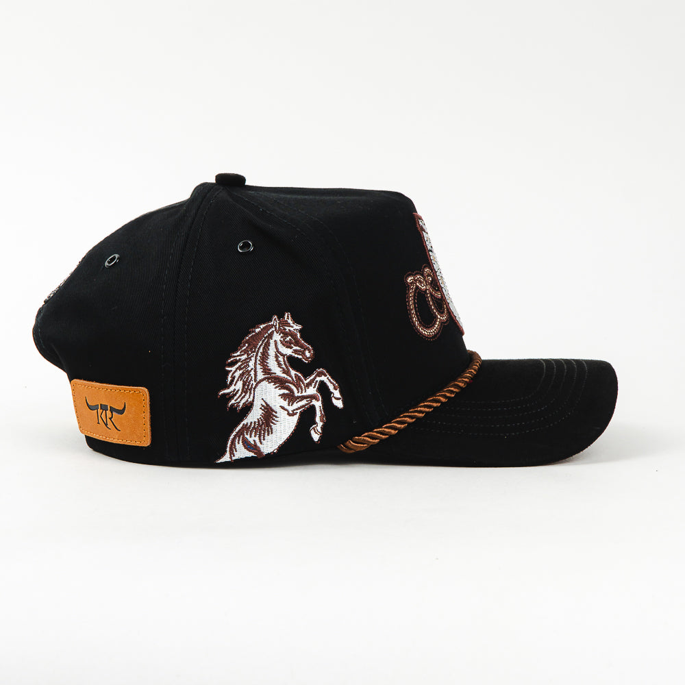 GORRA KING RANCH HERRADURA BLACK/BROWN
