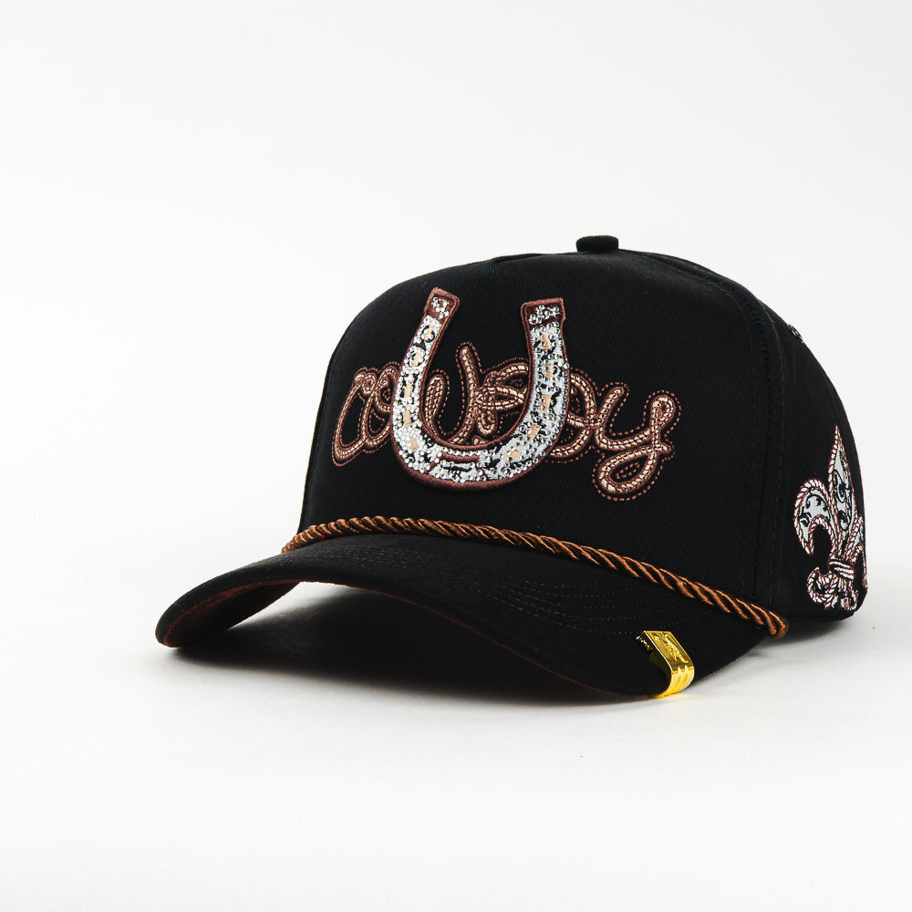 GORRA KING RANCH HERRADURA BLACK/BROWN