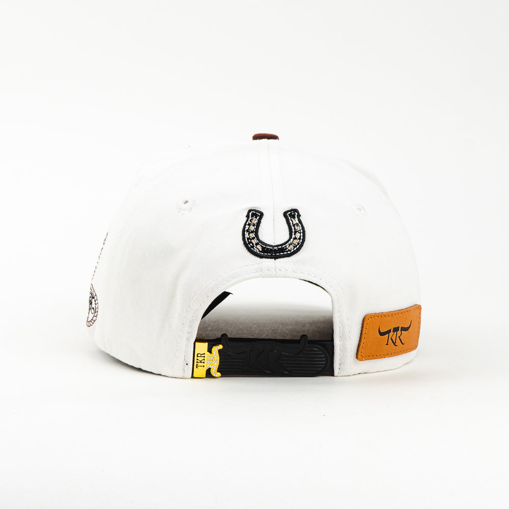 GORRA KING RANCH HERRADURA WHITE/BROWN