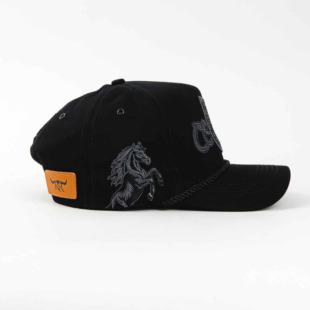 GORRA KING RANCH HERRADURA BLACK/GREY