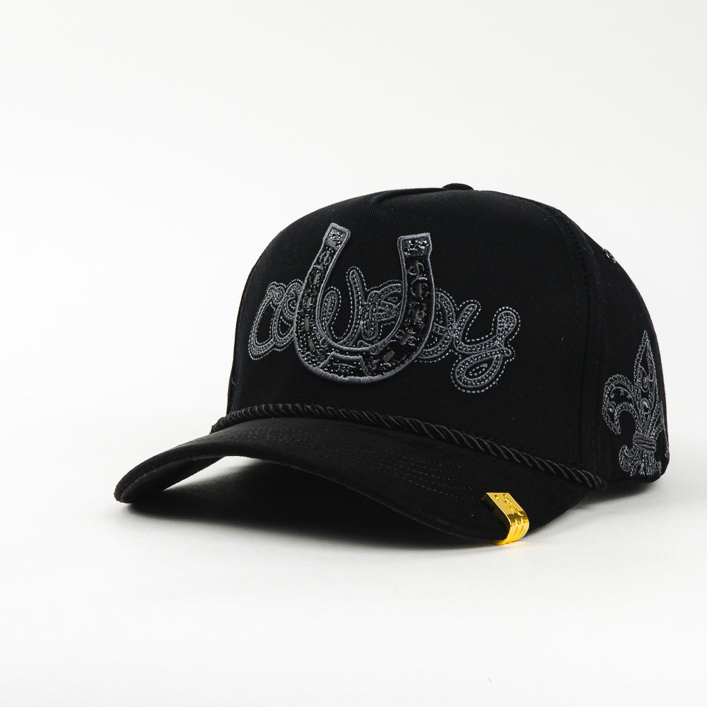 GORRA KING RANCH HERRADURA BLACK/GREY