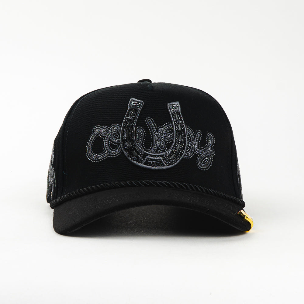 GORRA KING RANCH HERRADURA BLACK/GREY