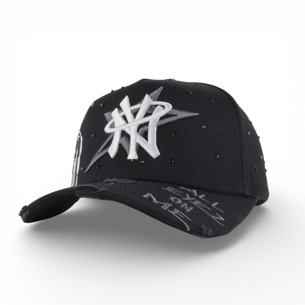 GORRA MONEY HATS NY CRISTALES BLACK