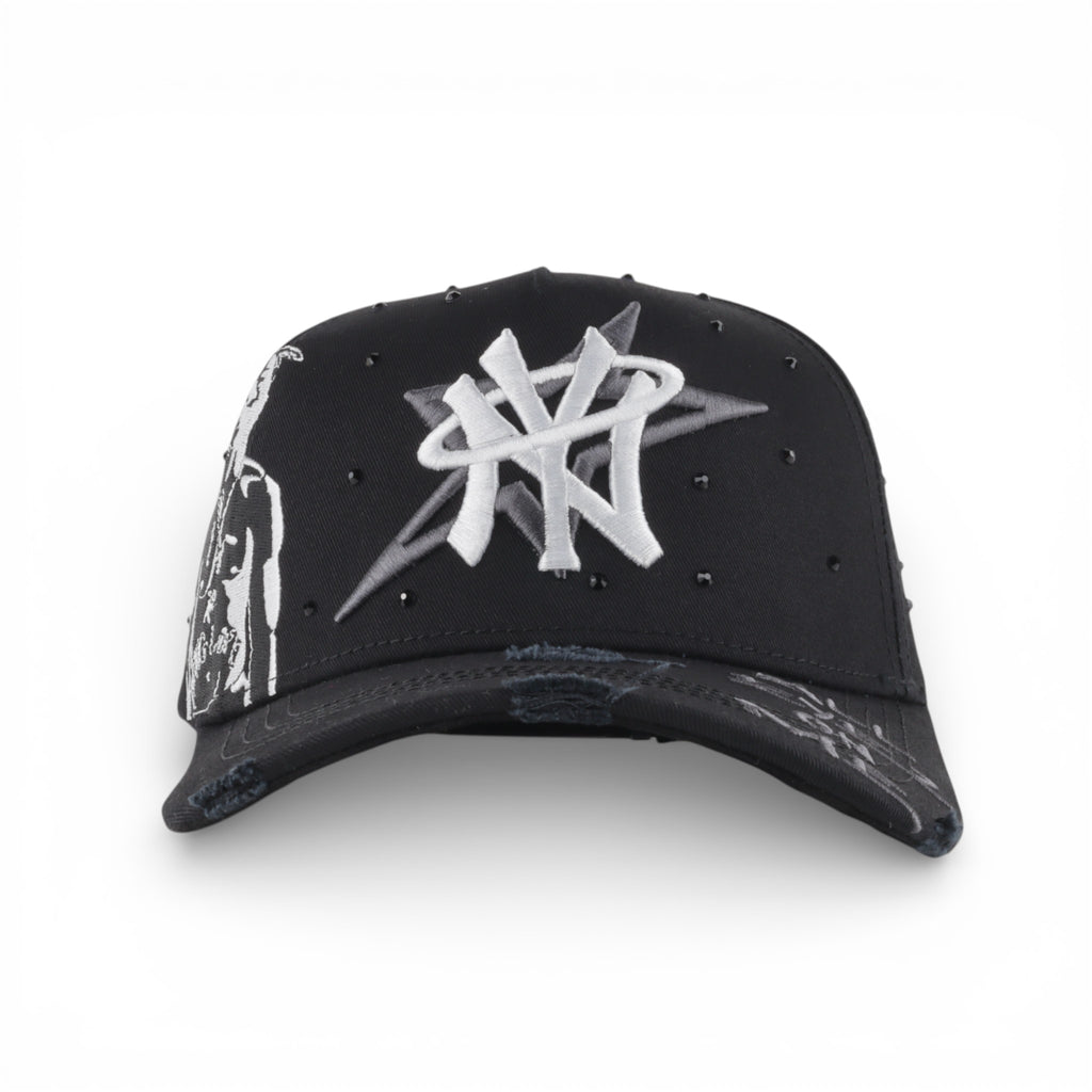 GORRA MONEY HATS NY CRISTALES BLACK