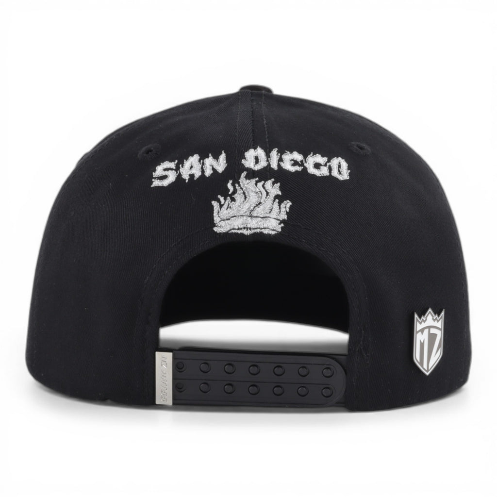 SD FLAMES BLK SUEDE