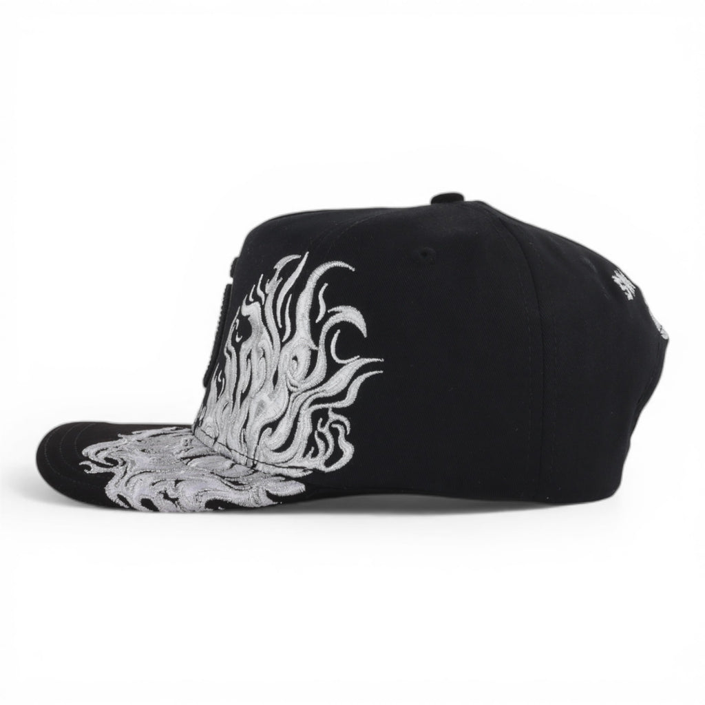 SD FLAMES BLK SUEDE