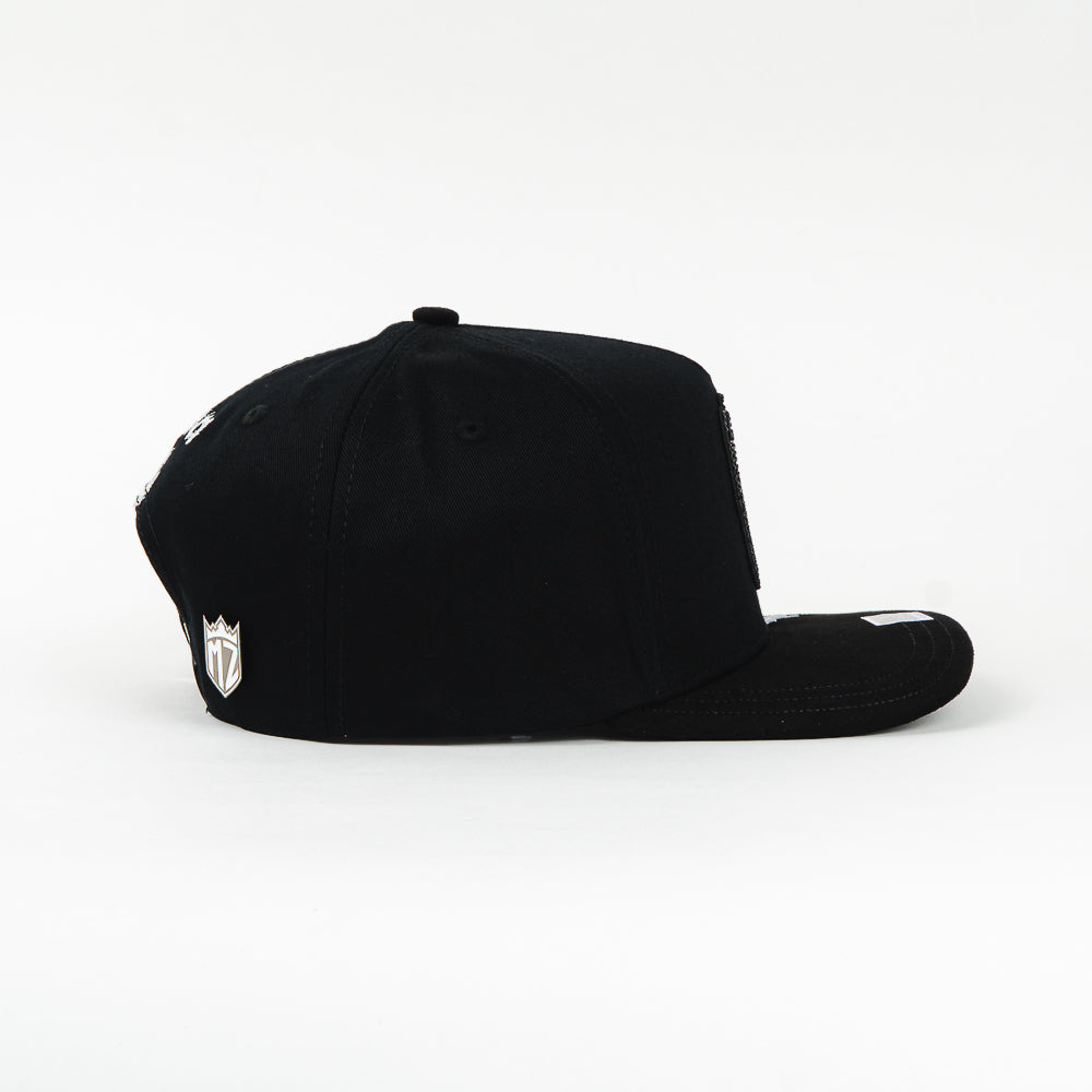 GORRA MZ HATS MX CHROME FLAMES BLACK