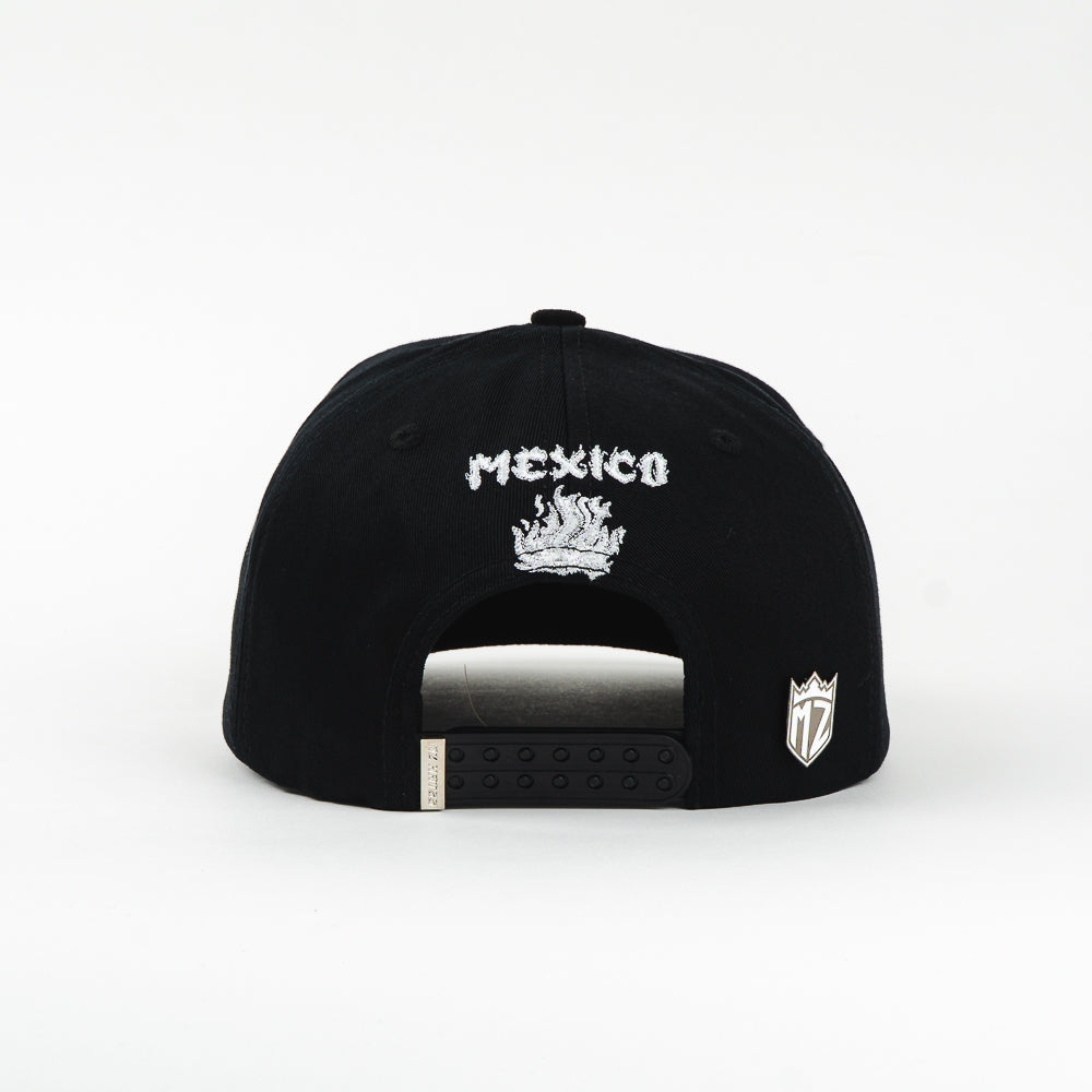 GORRA MZ HATS MX CHROME FLAMES BLACK