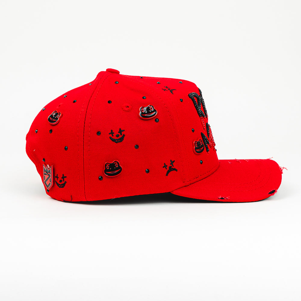 GORRA MZ HATS RICO O MUERTO TOTAL RED