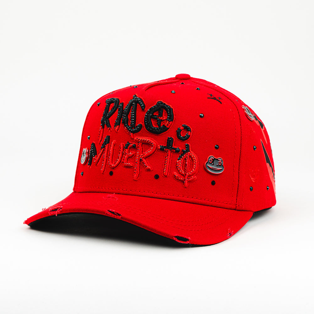 GORRA MZ HATS RICO O MUERTO TOTAL RED