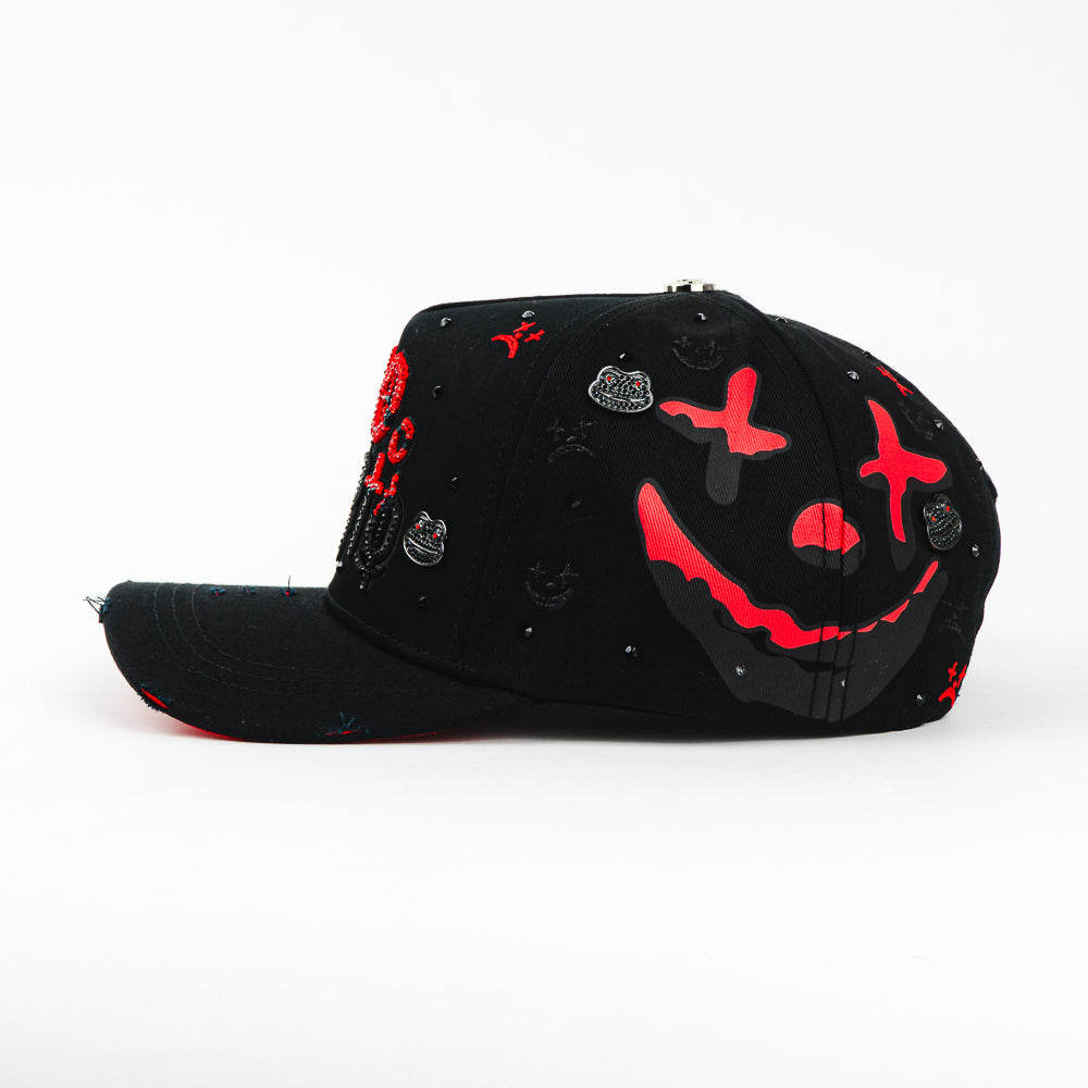 GORRA MZ HATS RICO O MUERTO BLACK/RED