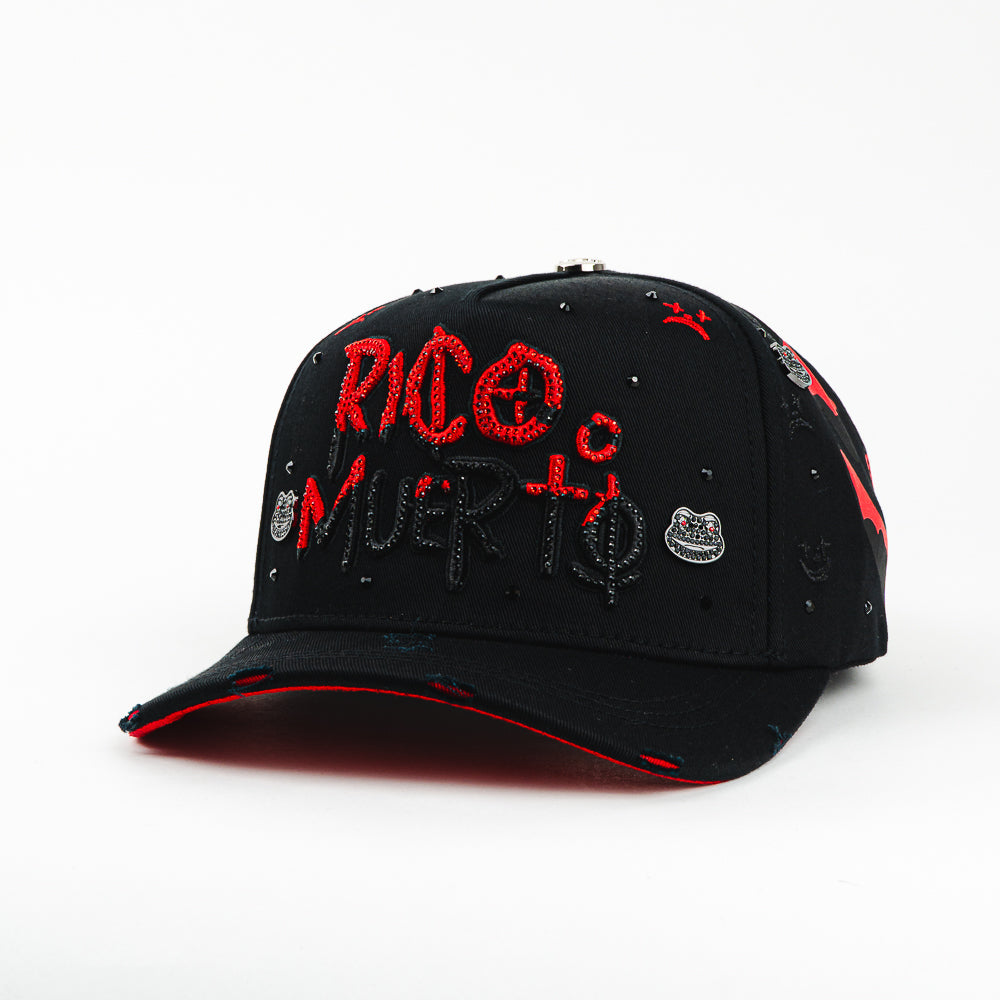 GORRA MZ HATS RICO O MUERTO BLACK/RED
