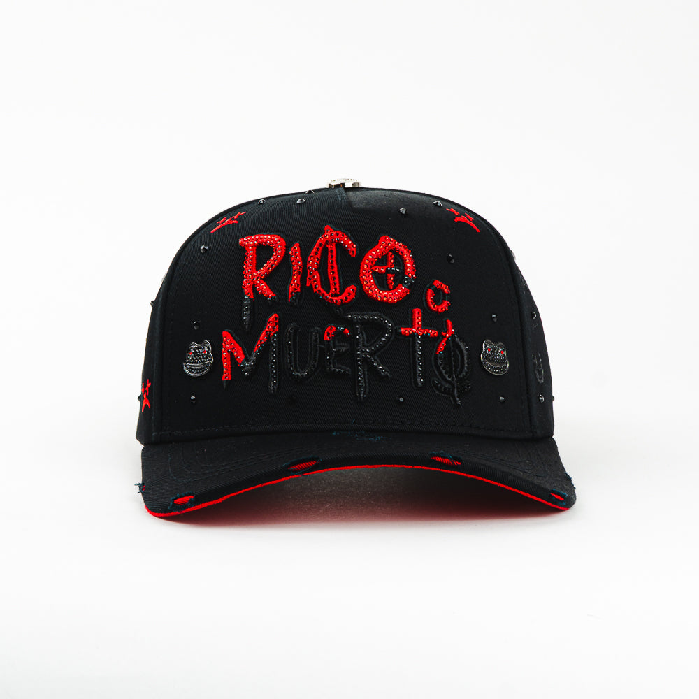 GORRA MZ HATS RICO O MUERTO BLACK/RED