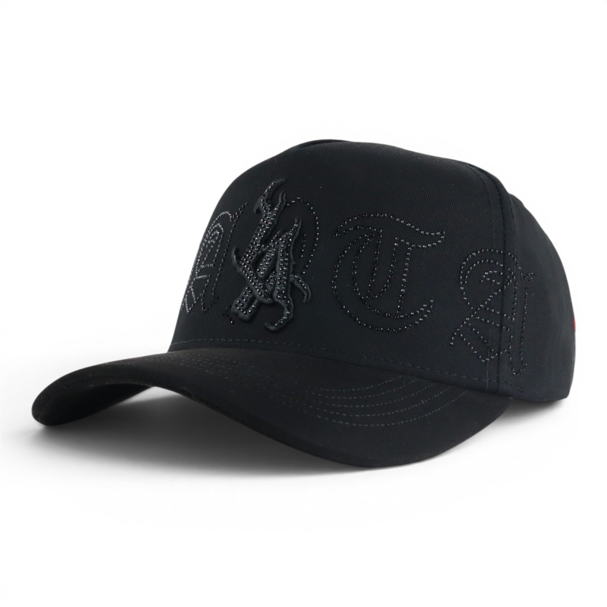 LA SANTA CRISTALS VISOR SUEDE BLACK