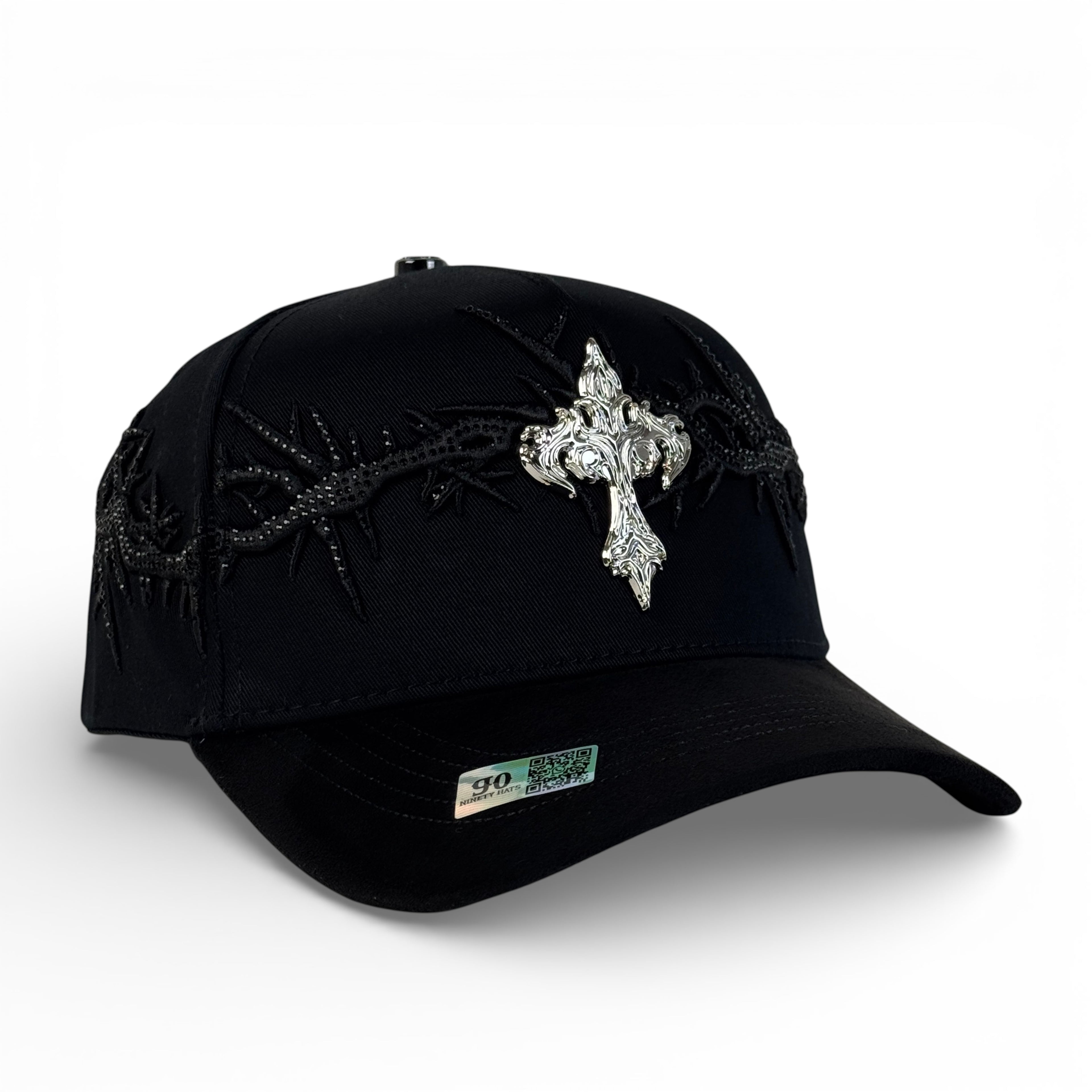 CRUZ CORONA  BLACK SILVER SUEDE